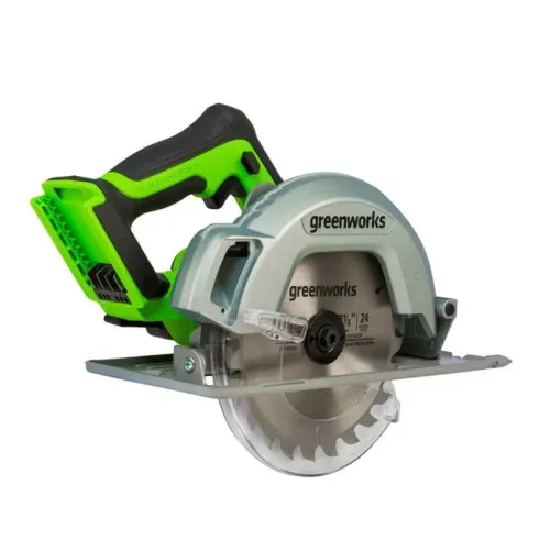 Пила циркулярная аккумуляторная Greenworks 24V GD24CS 1500907, бесщеточная, без АКБ и ЗУ